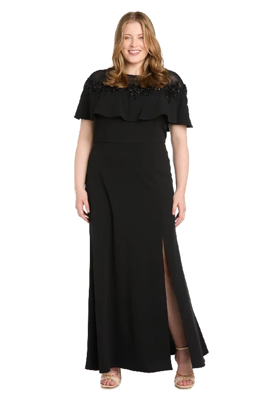 TightnessR&M Richards 6134W Long Formal Plus Size Dress