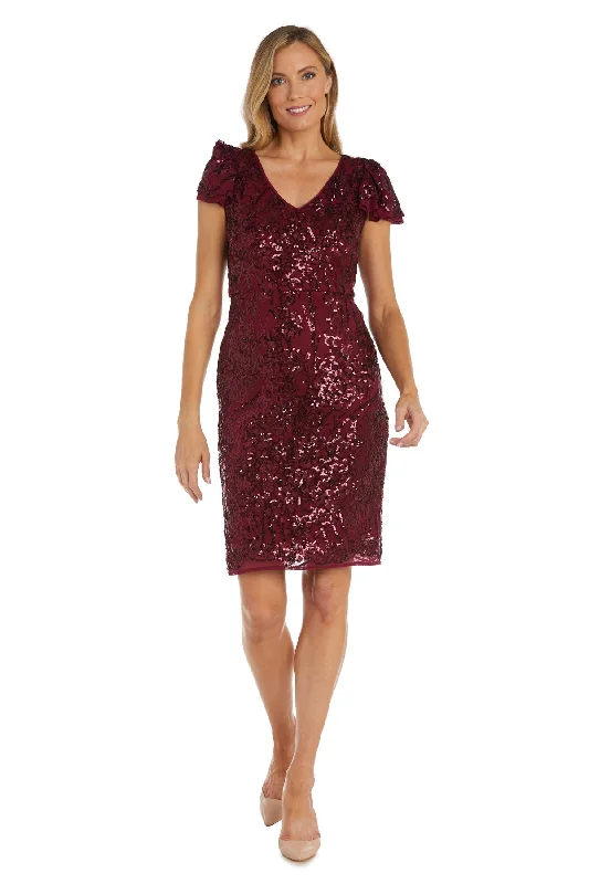 TightformationR&M Richards 2784P Short Sequin Cocktail Petite Dress