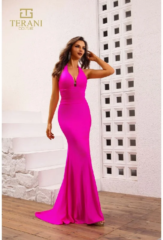 TightshoeTerani Couture 251P4139 Fitted Long Formal Prom Dress