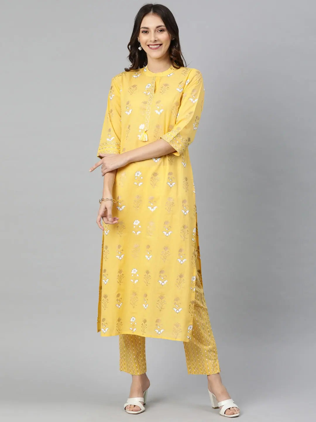 Ahika Women's Cotton Printed Kurta Palazzo Set-VKSET1055S_L