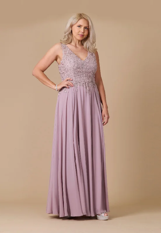 TightdeadlineLong Formal Dress Plus Size Evening Gown Mauve