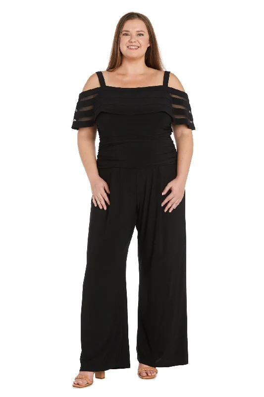 TightshipR&M Richards 3288W Long Formal Plus Size Jumpsuit