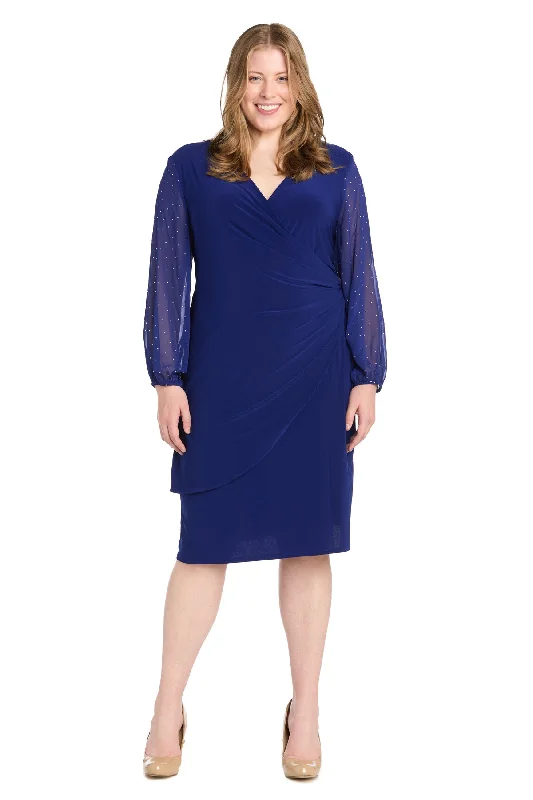 TightjacketR&M Richards 1531W Fitted Short Cocktail Plus Size Dress