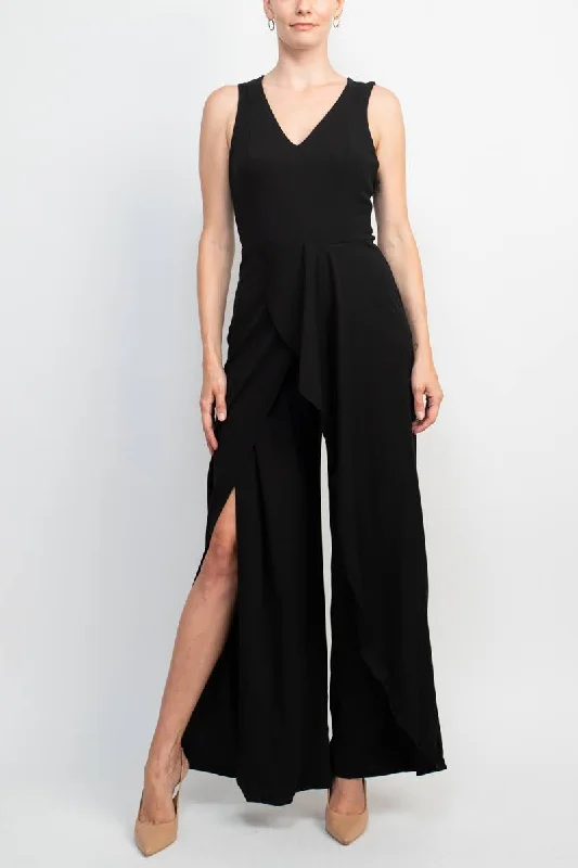 TightspinMarina 264056 Long Evening Formal Ruffle Jumpsuit