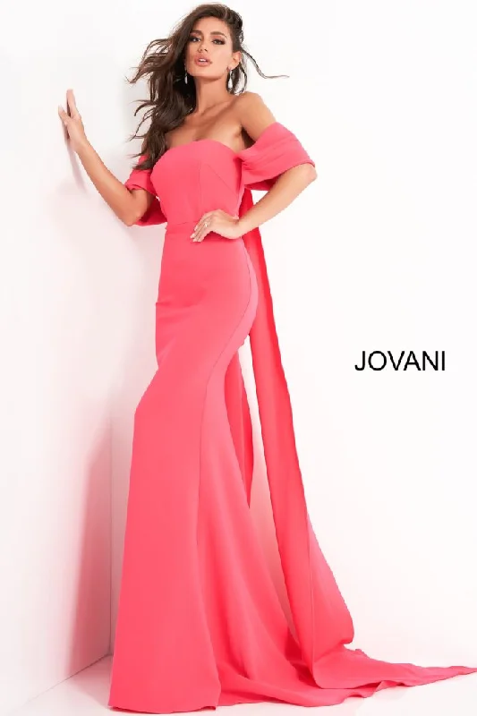 TighttailorJovani 04350 Long Mermaid Formal Cape Evening Dress