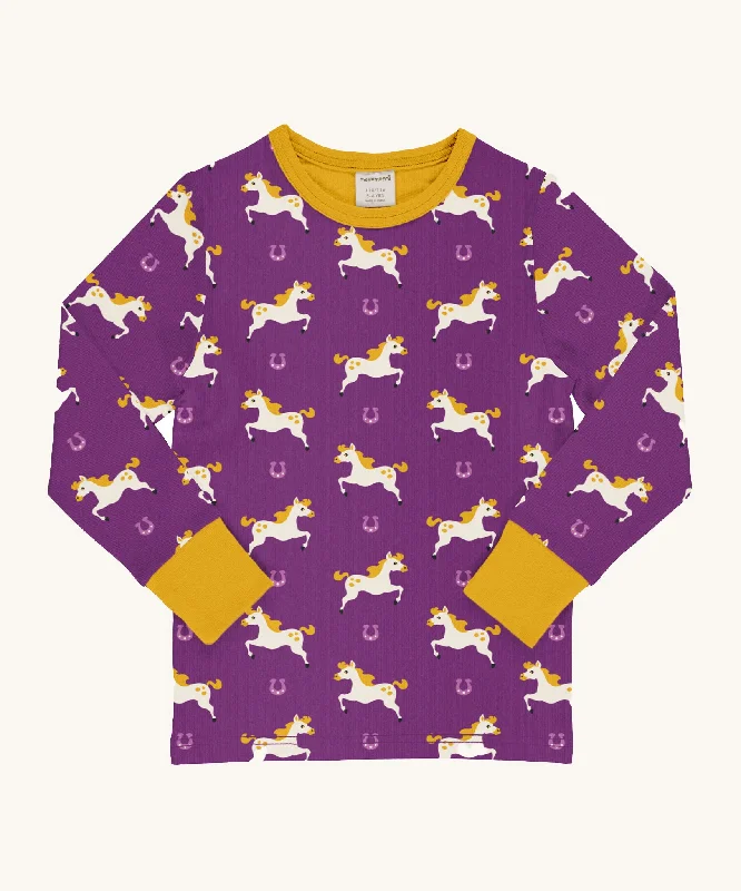 Maxomorra Horse Long Sleeve Top