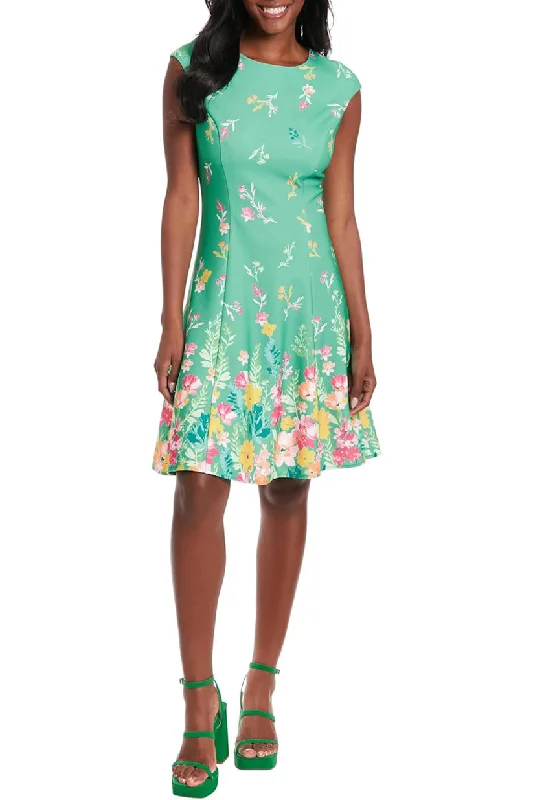 TightwaistLondon Times T7431M Short Printed Homecoming Cocktail Dress