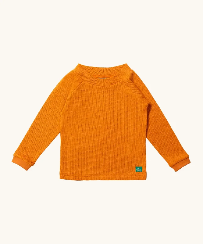 LGR Long Sleeve Waffle Top - Golden Ochre