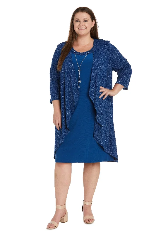 TightknotR&M Richards 9785W Short Plus Size Jacket Dress