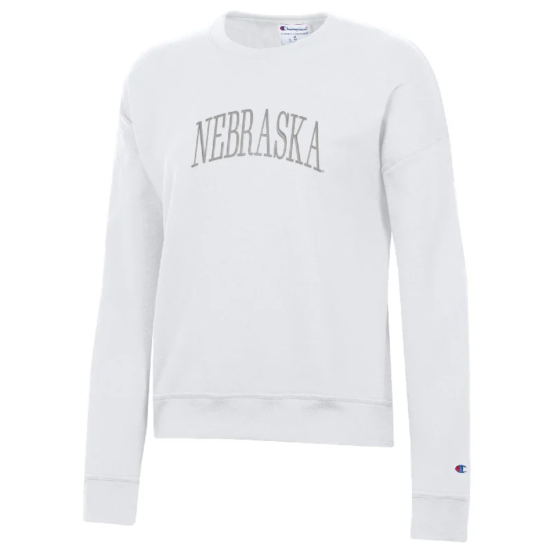 Women's Nebraska Huskers Powerblend Fleece CrewCrewneckunity