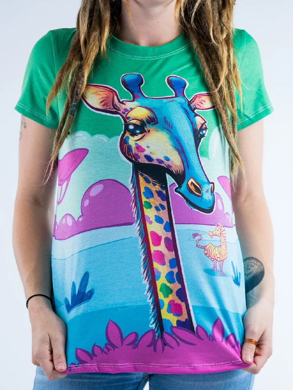 Neon Giraffe Women's CrewCrewneckstitch