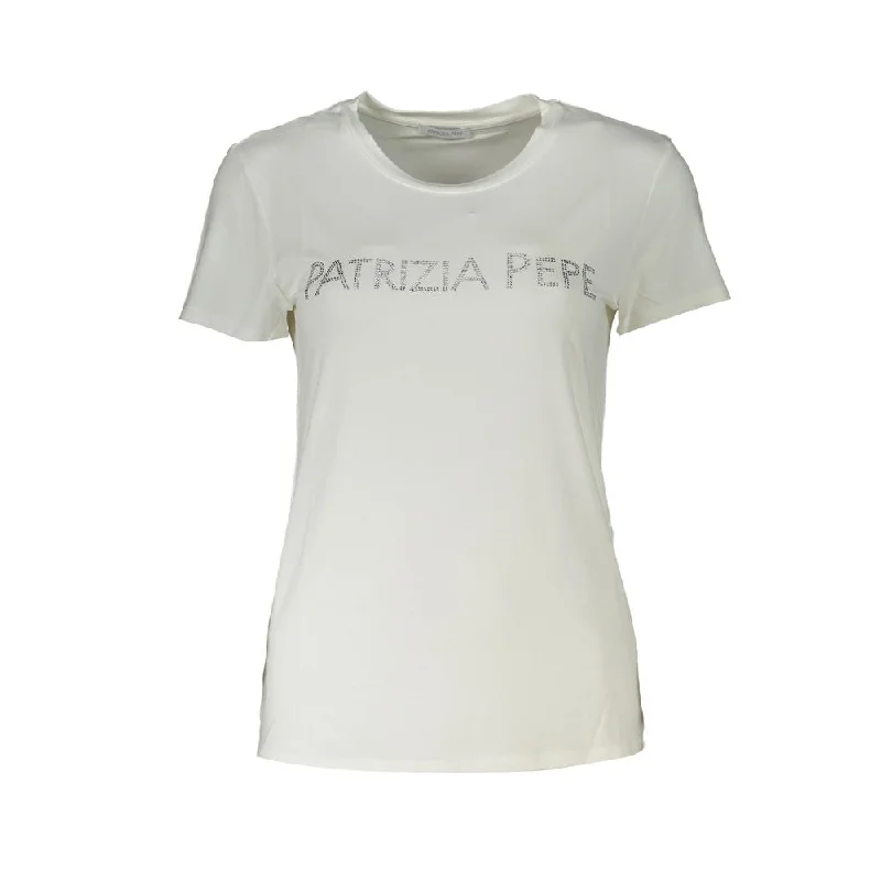 Patrizia Pepe Chic Sparkling Crew Neck TeeCrewneckcotton