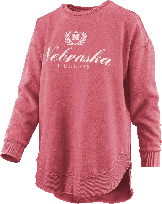 Women's Nebraska Huskers Augusta Poncho CrewCrewneckartisan