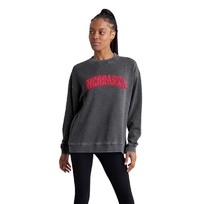 Women's Nebraska Huskers Extra Credit Puff CrewCrewneckhistory