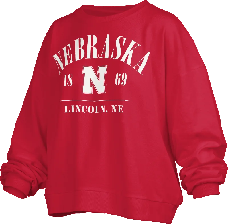 Women's Nebraska Huskers Hangleton CrewCrewneckfinish