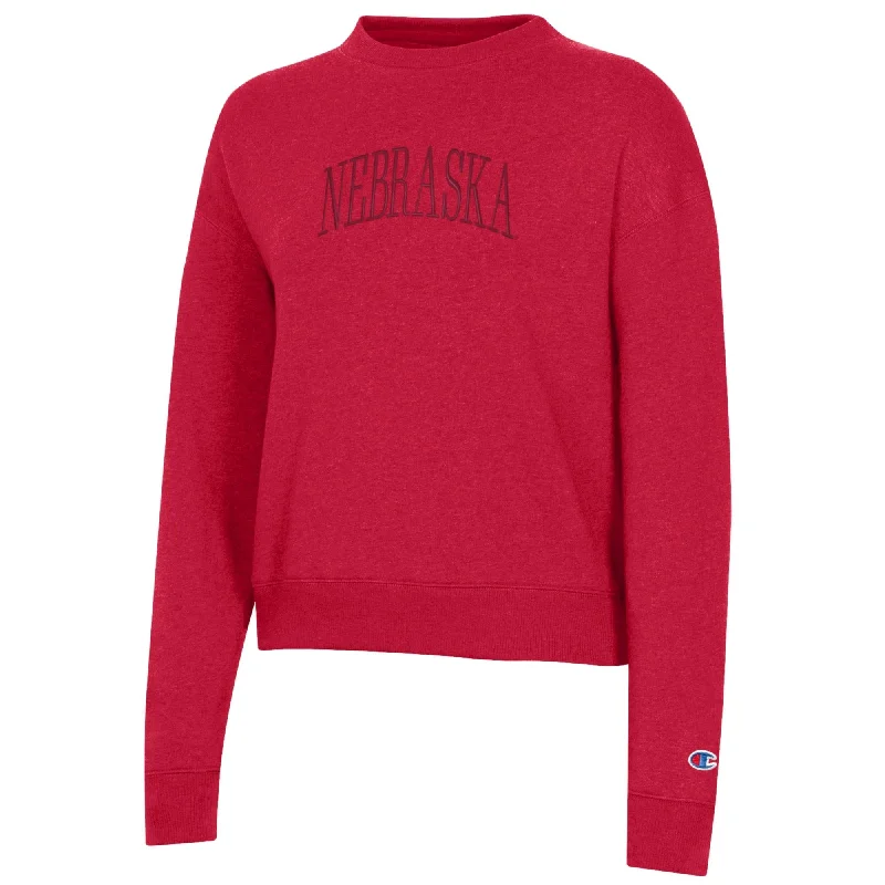 Women's Nebraska Huskers Triumph Fleece CrewCrewneckidentity