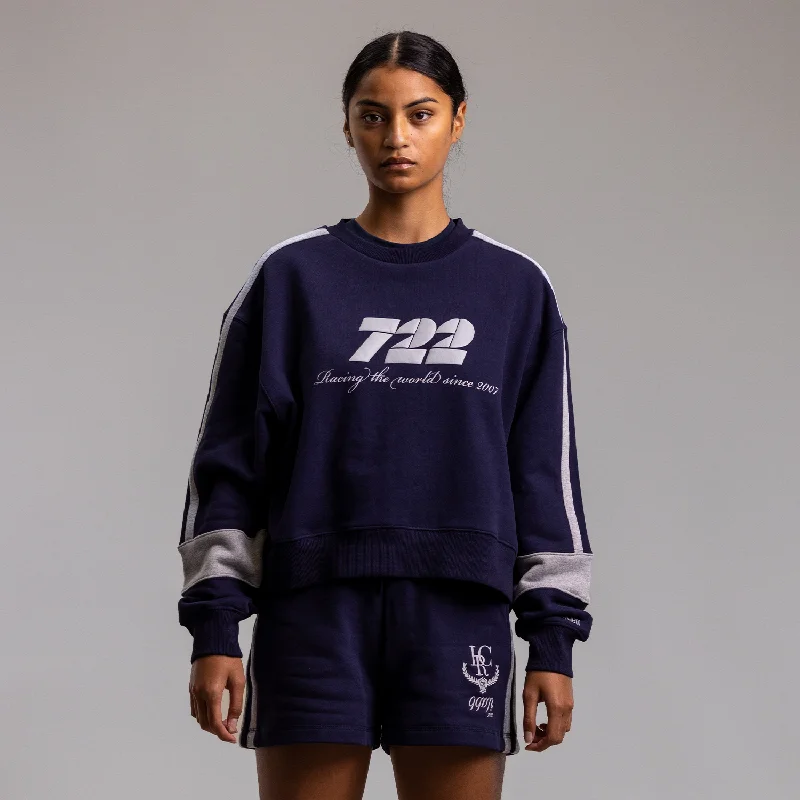 Athletic Extra Crew Womens NAVY/GREY MARLECrewneckdevice