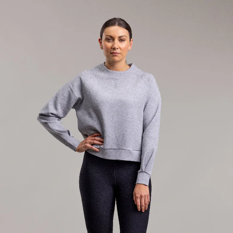 Brake Crew - Silver Marle - Women'sCrewneckheritage