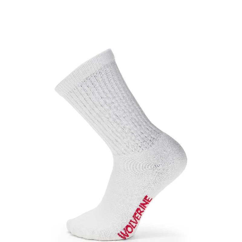 Men's 4-Pack Full Cushion Cotton Crew Sock - WhiteCrewneckicon