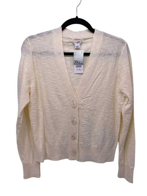 J Crew Misses Size Medium Cream New With Tags LS BlouseCrewneckAI