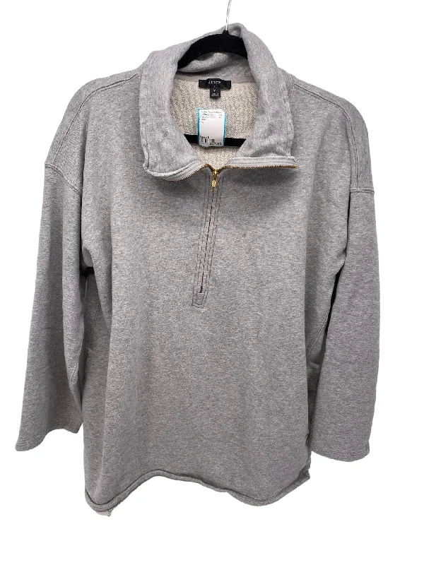 J Crew Misses Size Small Grey LS BlouseCrewneckoutfit