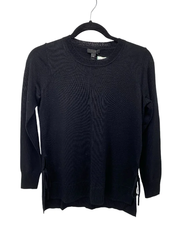 J Crew Misses Size XS Black LS BlouseCrewneckicon