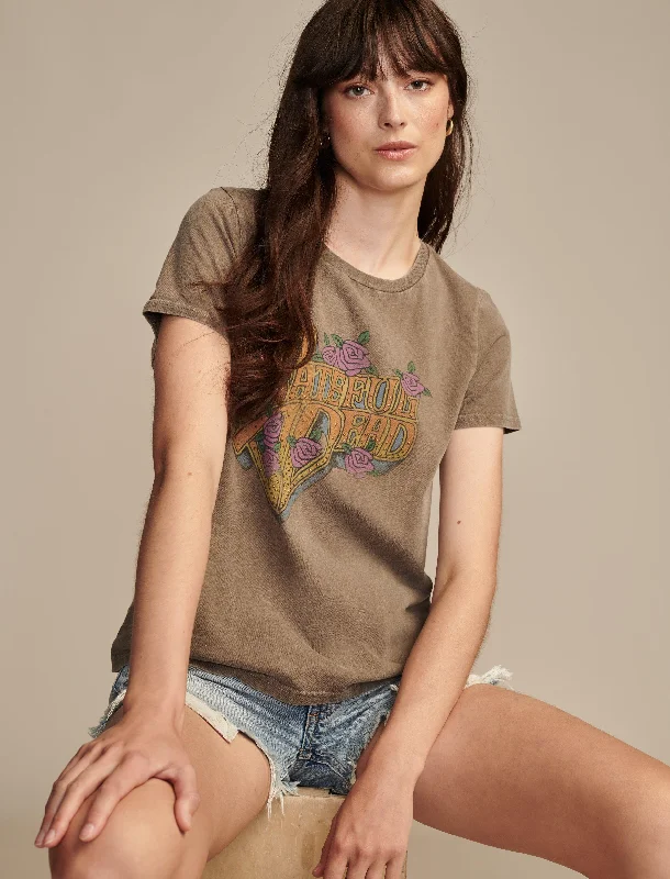 Lucky Brand Women's Grateful Dead Studded Classic CrewCrewneckmovement