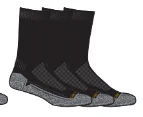 Force Midweight Crew Sock 3-Pack - BlackCrewneckdetail