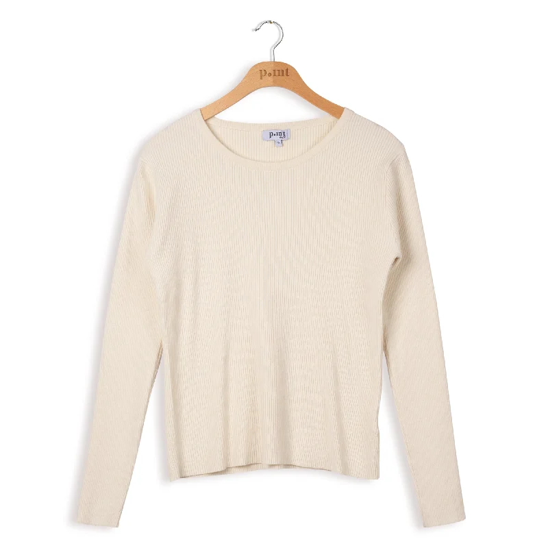 Point Rib Knit Crew TopCrewnecksecurity