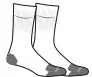 Women's Force Midweight Synthetic Blend Crew Sock 2-Pack - WhiteCrewneckstretch