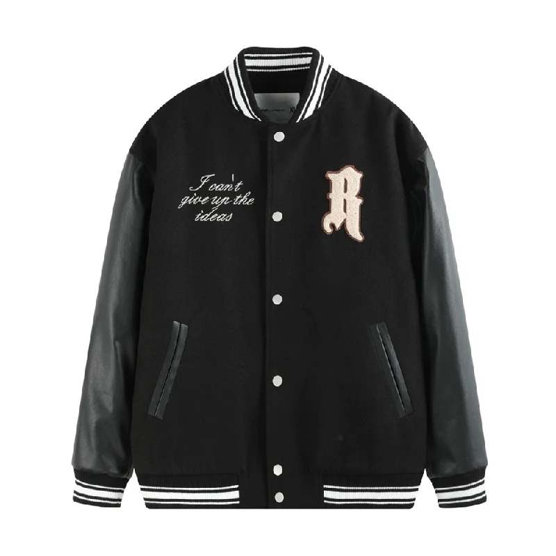 Running JacketsAmerican Terry Embroidered Bomber Jacket