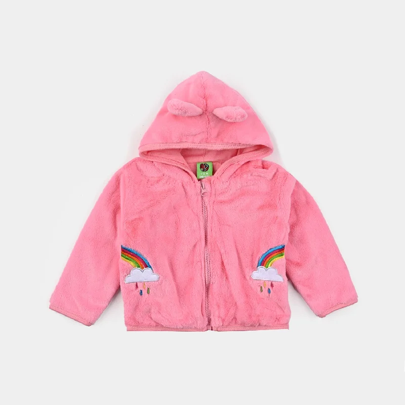 Cashmere JacketsInfant Girls Sherpa Jacket Rainbow-Pink