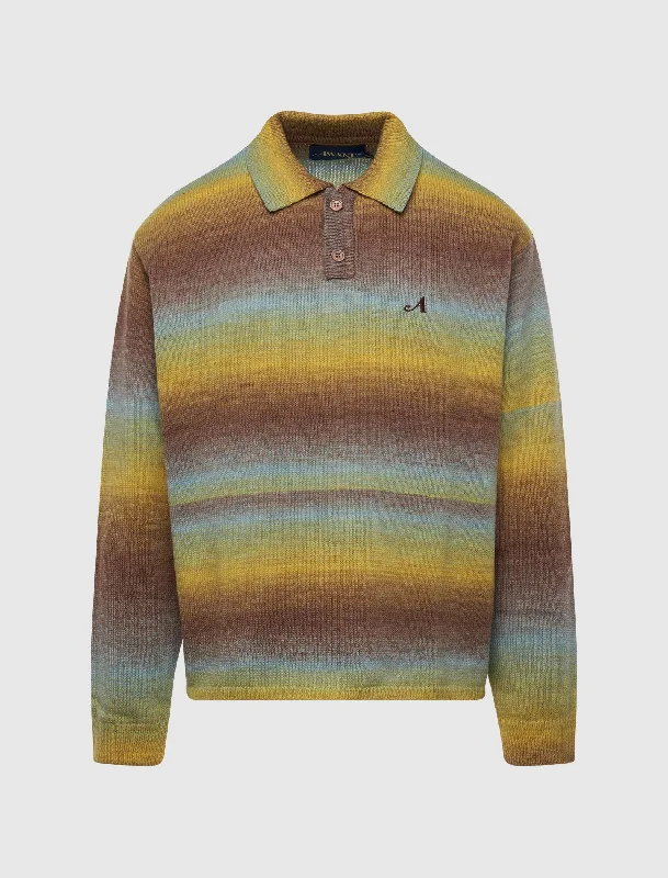 POLO COLLAR SWEATERCycling Knit Tops