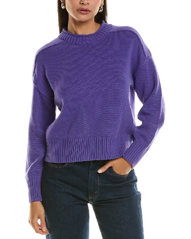 Central Park West Remi SweaterRibbed Cuff Knit Tops