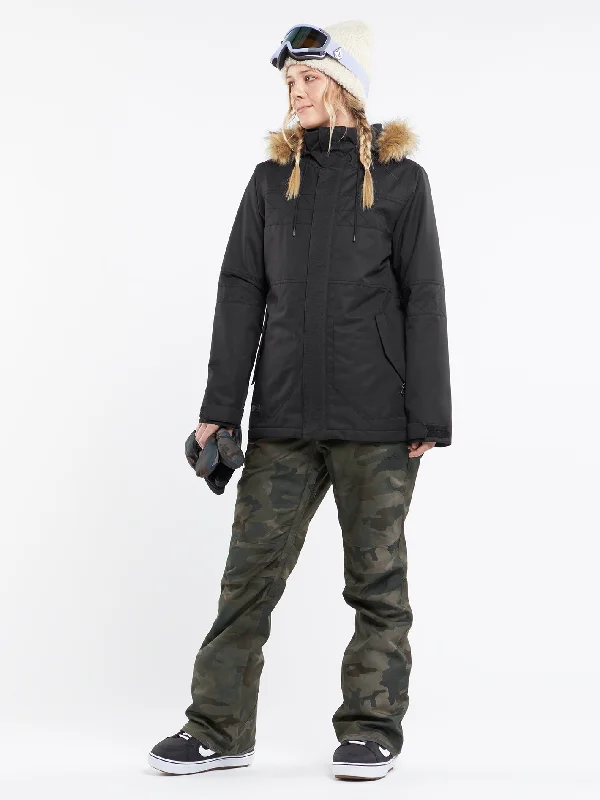 Womens Fawn Insulated Jacket - BlackHigh-Fashion Knit Tops