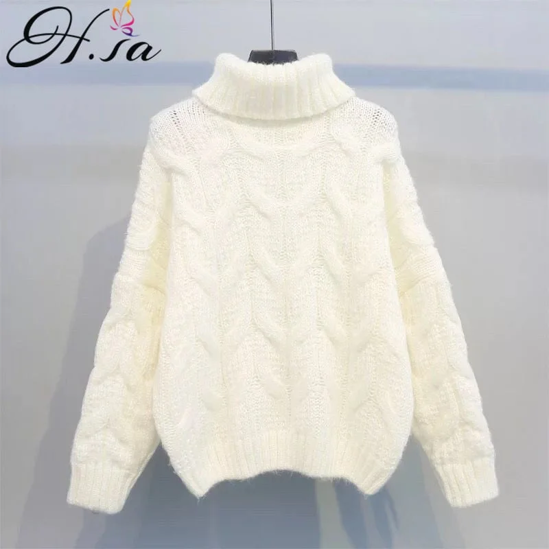 H.SA - Women SweaterPocketed Knit Tops