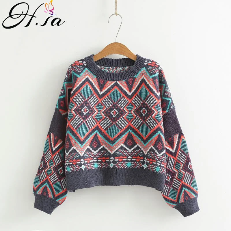 H.SA - Women SweaterMohair Knit Tops