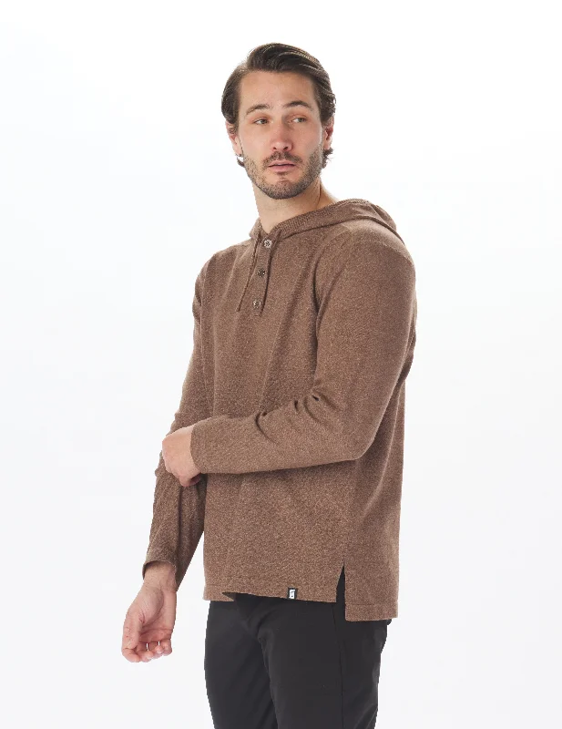 Ace Hooded Sweater: EspressoSpring Knit Tops