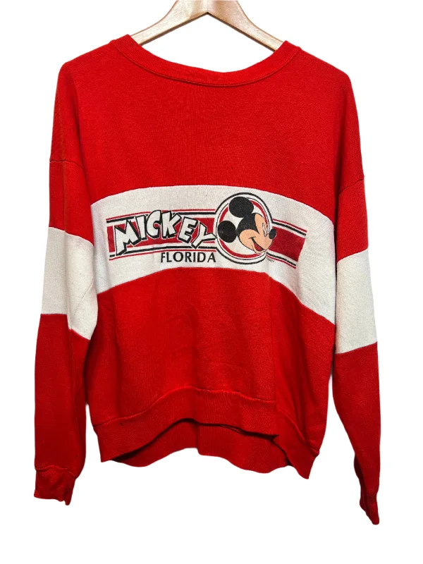 Mickey Florida Women's Red Sweater (Size S)Hemp Knit Tops