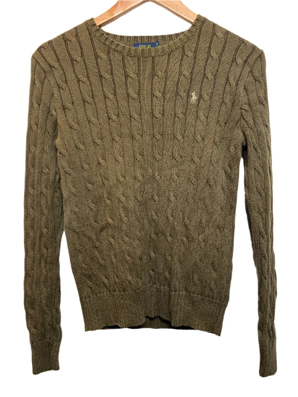 Polo Ralph Lauren Women's Brown Knitted Sweater (Size S)Oversized Knit Tops