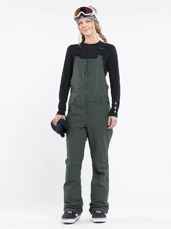 Womens Swift Bib Overalls - EucalyptusPocketed Knit Tops