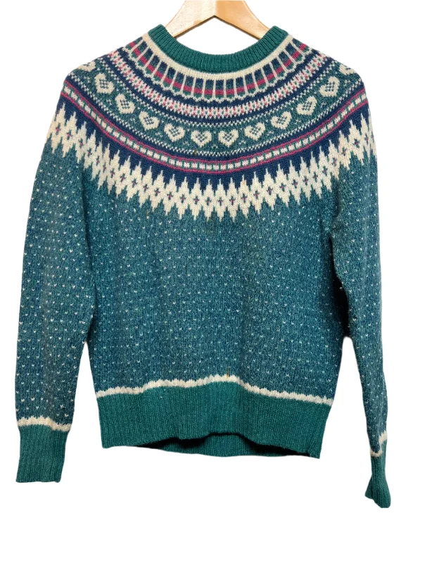 The Woolrich Women's Blue Knitted Sweater (Size M)Embellished Knit Tops