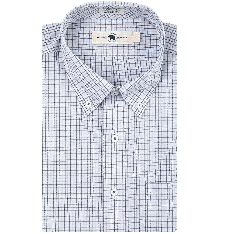 All Team Tattersall Button Down Shirt - GunmetalLogo Shirts