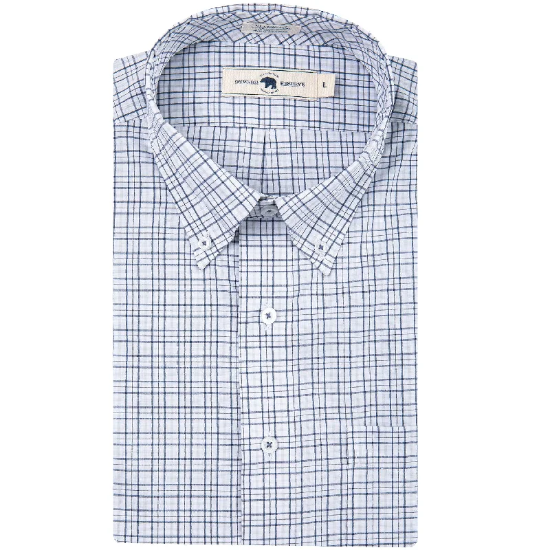 All Team Tattersall Button Down Shirt - True NavyRibbed Cuff Shirts