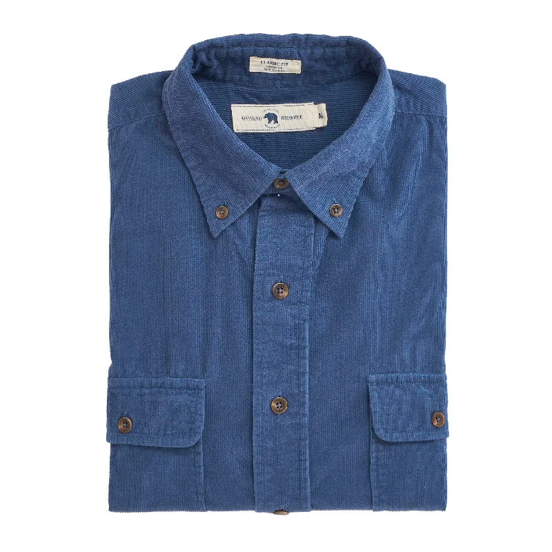 Blue Indigo Field Corduroy ShirtBeaded Shirts