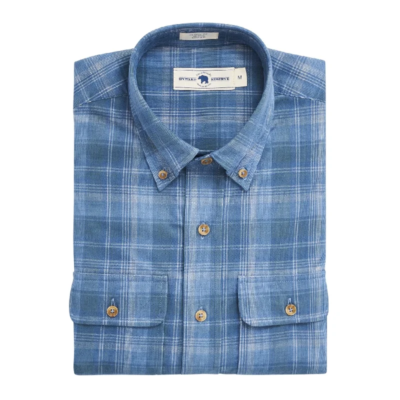 Conon Corduroy Shirt - Smoke PineWrap Shirts