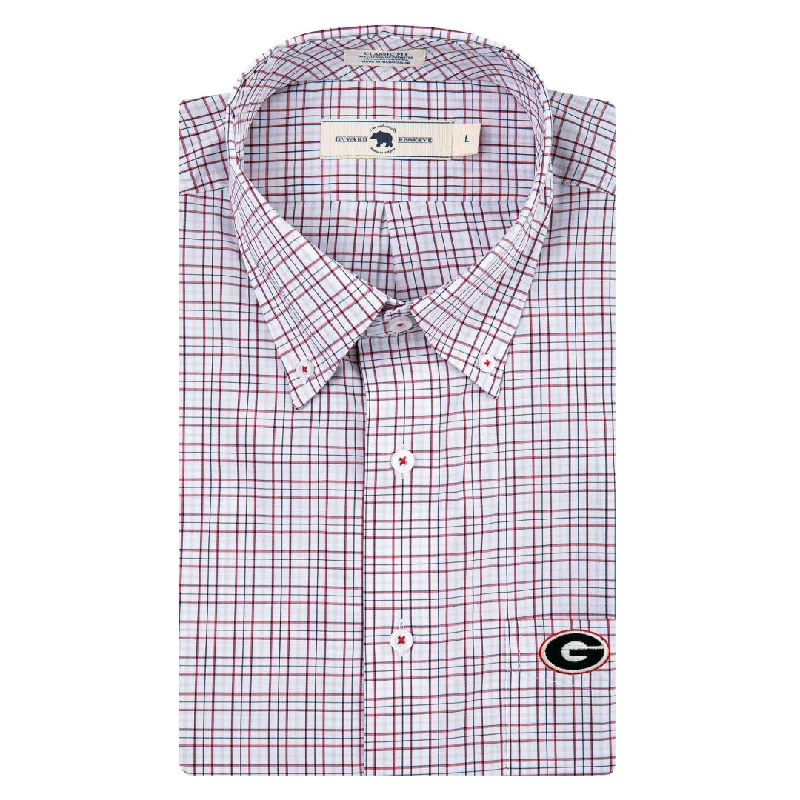 UGA All Team Tattersall Button Down ShirtCompression Shirts