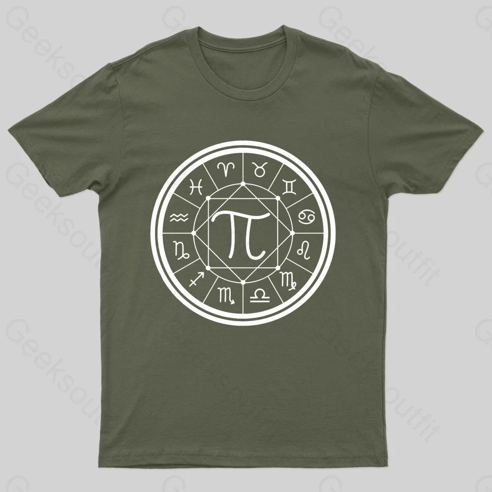 Astrology Of Pi Symbol Geek T-ShirtGym Tee