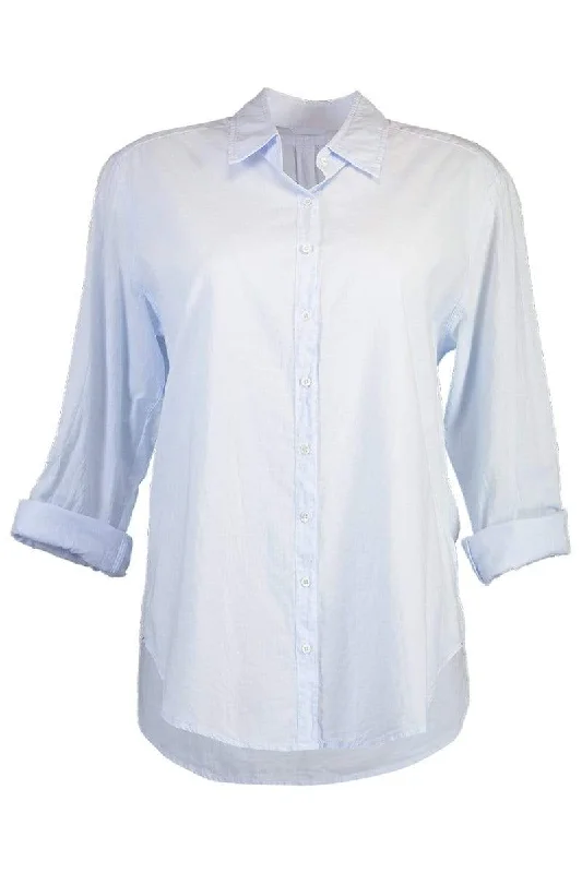 Beau Long Sleeve Button Up Shirt - Sky BleuRuffled Shirts