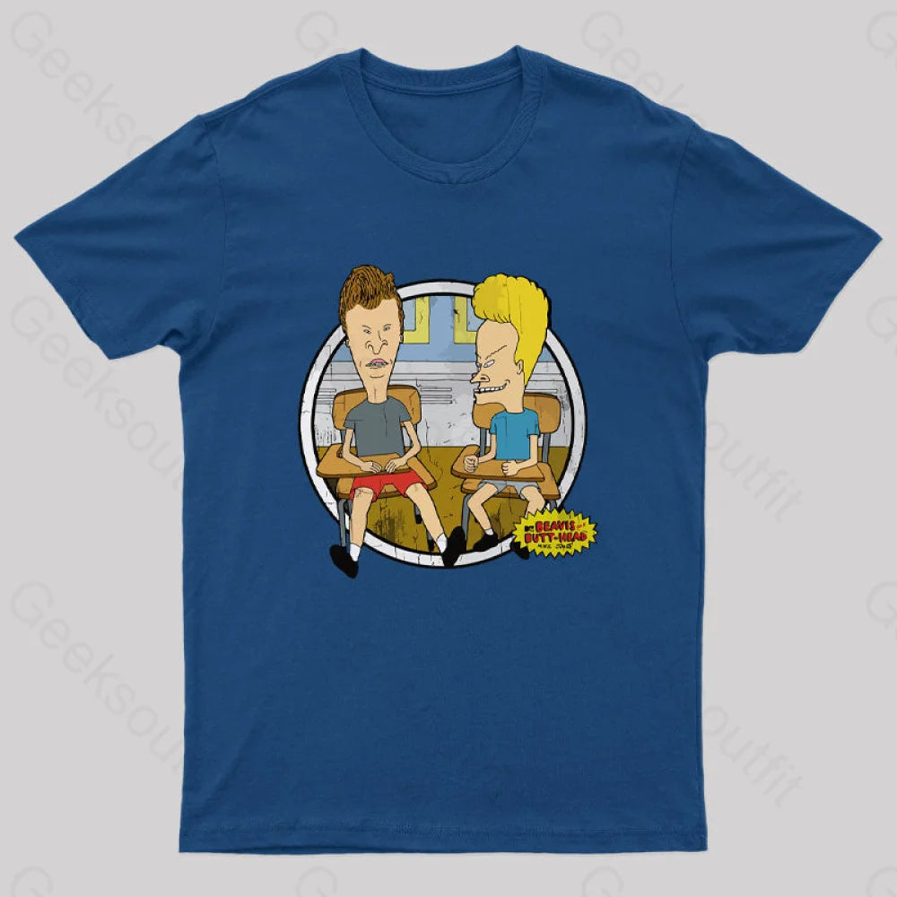 Beavis And Butt Head Classroom Portrait Nerd T-ShirtTrendy Tee